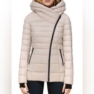 Soia & Kyo Jacinda Beautiful cream puffer jacket. New With Tags $395 Size S